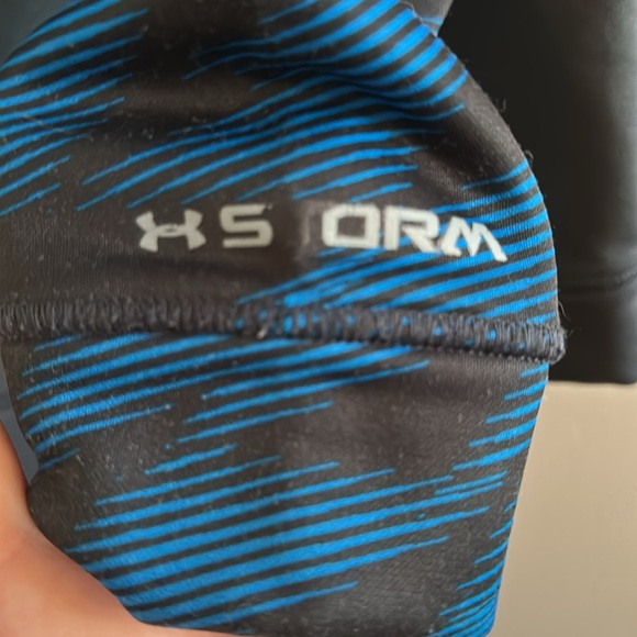 UA hoodie Boys/ youth size medium Y/MD turquoise and dark grey - Picture 6 of 7